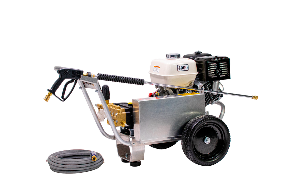 Eagle EB4040HA-20 Belt-Drive Gas Pressure Washer, 4,000 PSI, 4 GPM, Honda GX390, AR Pump