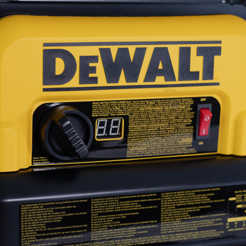 DEWALT F340675 80,000 BTU Forced Air Kerosene Heater