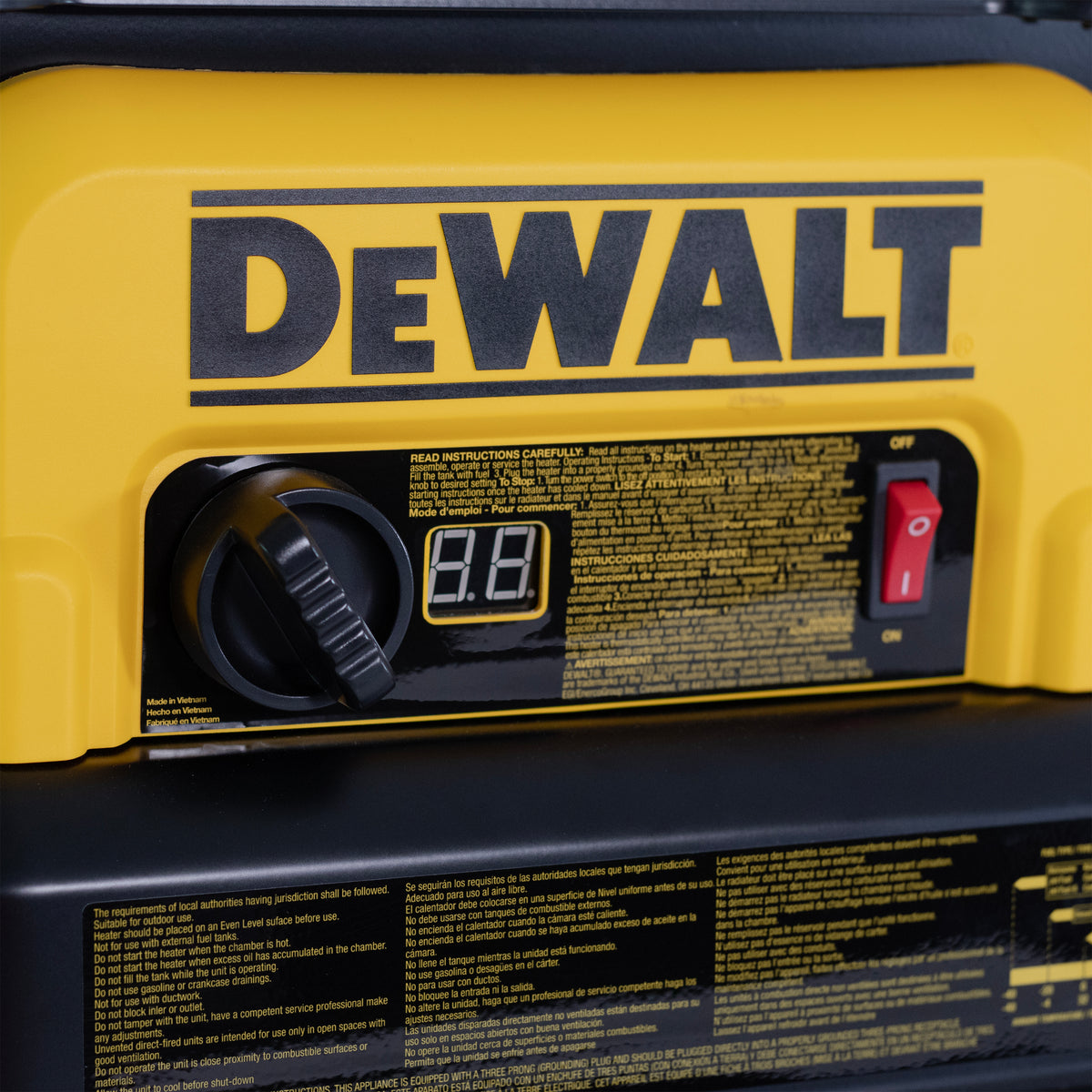 DEWALT F340675 80,000 BTU Forced Air Kerosene Heater