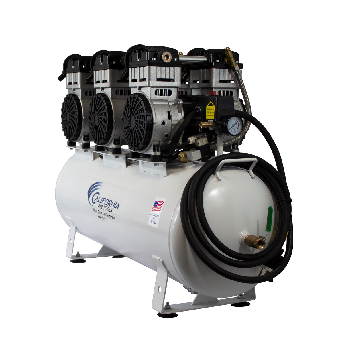 California Air Tools 20060CAD Ultra Quiet & Oil-Free 6.0 Hp, 20.0 Gal. Steel Tank Air Compressor with Auto Drain Valve