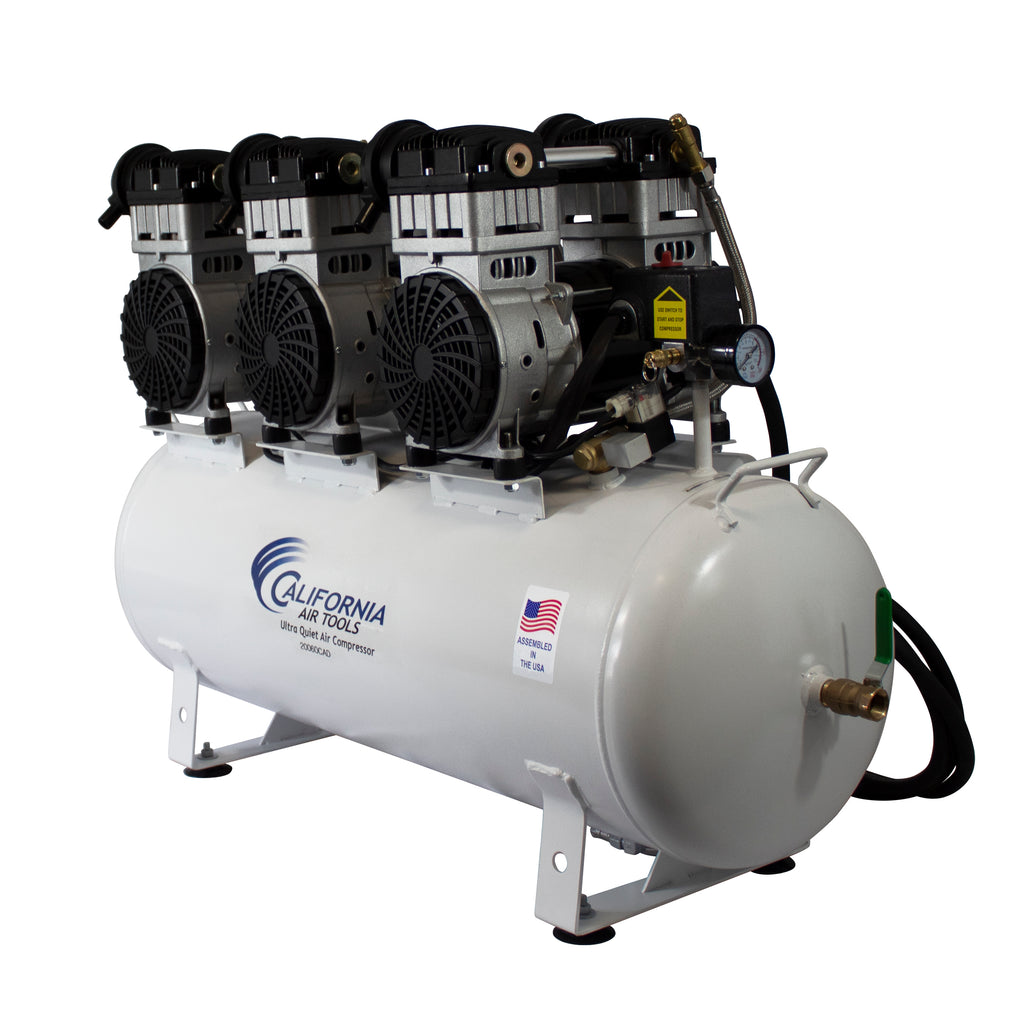 California Air Tools 20060CAD Ultra Quiet & Oil-Free 6.0 Hp, 20.0 Gal. Steel Tank Air Compressor with Auto Drain Valve