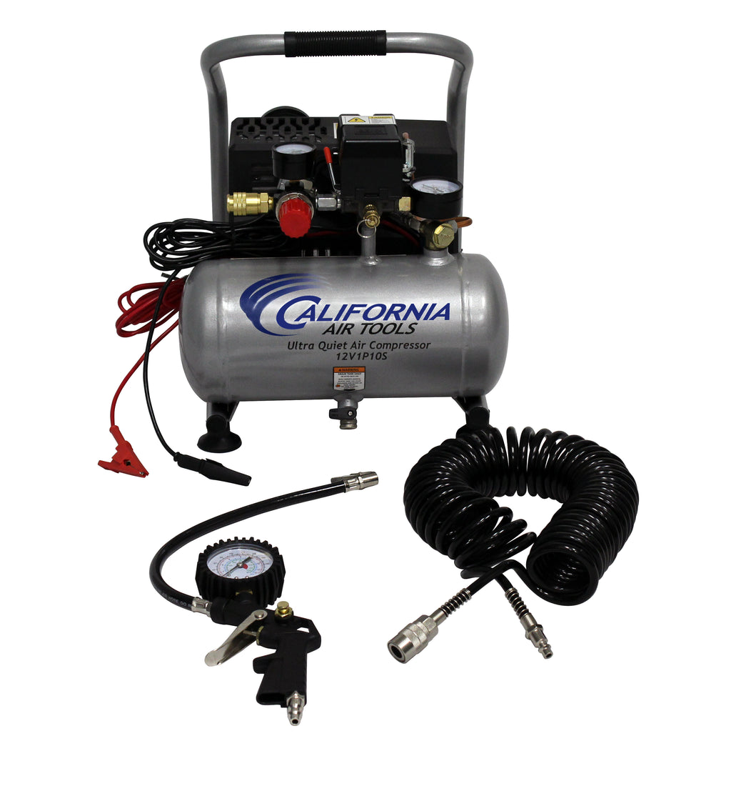 California Air Tools 12V1P10S Light & Quiet .12 Volt, 1.0 Gal. Steel Tank Portable Air Compressor
