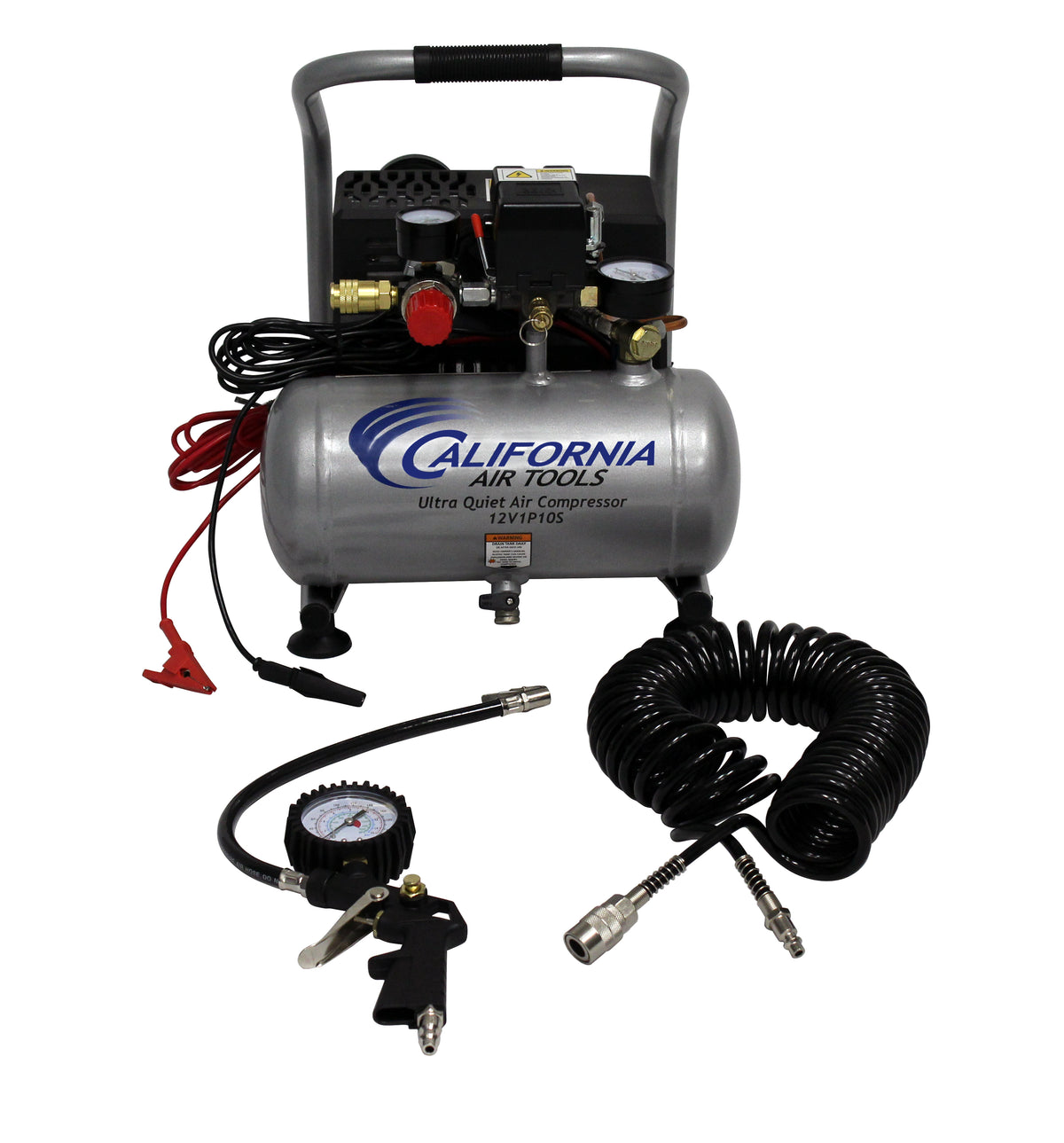 California Air Tools 12V1P10S Light & Quiet .12 Volt, 1.0 Gal. Steel Tank Portable Air Compressor