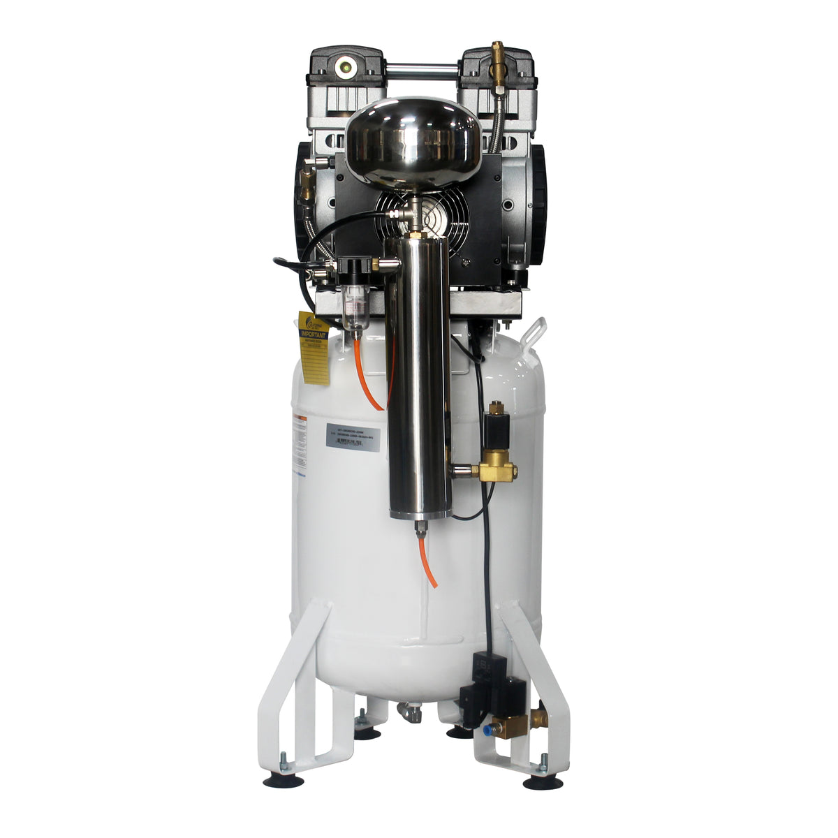 California Air Tools 10020DCAD-22060 Ultra Quiet  & Oil-Free  2.0 Hp, 10.0 Gal. Steel Tank Air Compressor with Air Drying System  (220V 60Hz)