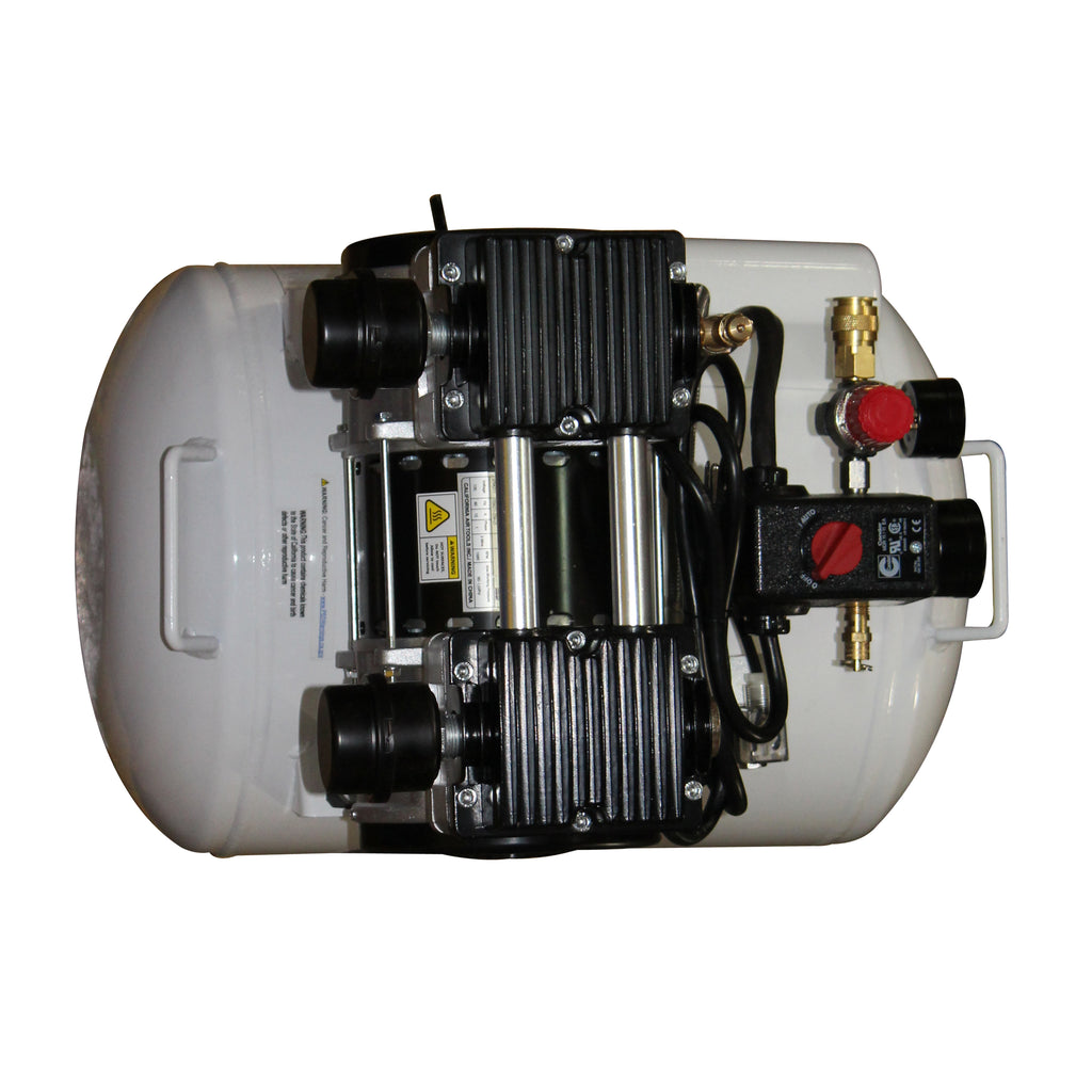 California Air Tools 10020CHAD Ultra Quiet & Oil-Free 2.0 Hp 10.0 Gal. Steel Tank Air Compressor with Auto Drain Valve