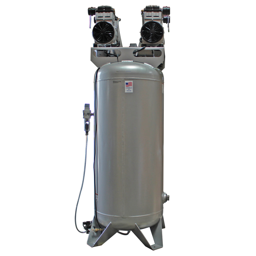 California Air Tools 60040CAD Ultra Quiet & Oil-Free 4.0 Hp, 60 Gal. Steel Tank Air Compressor with Auto Drain Valve