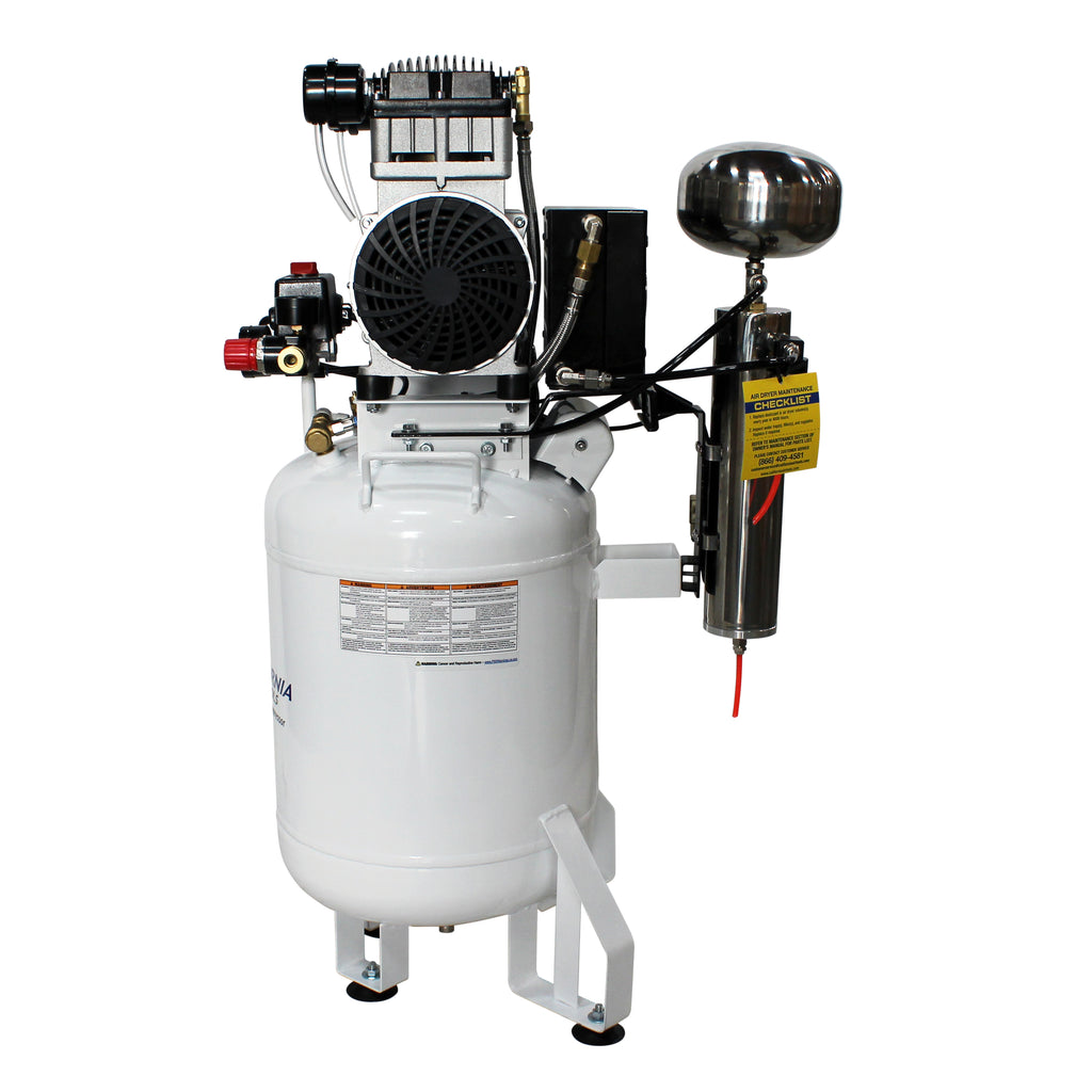 California Air Tools 10020DC Ultra Quiet & Oil-Free 2.0 Hp,10.0 Gal. Steel Tank Air Compressor with Air Drying System  (110V 60Hz)