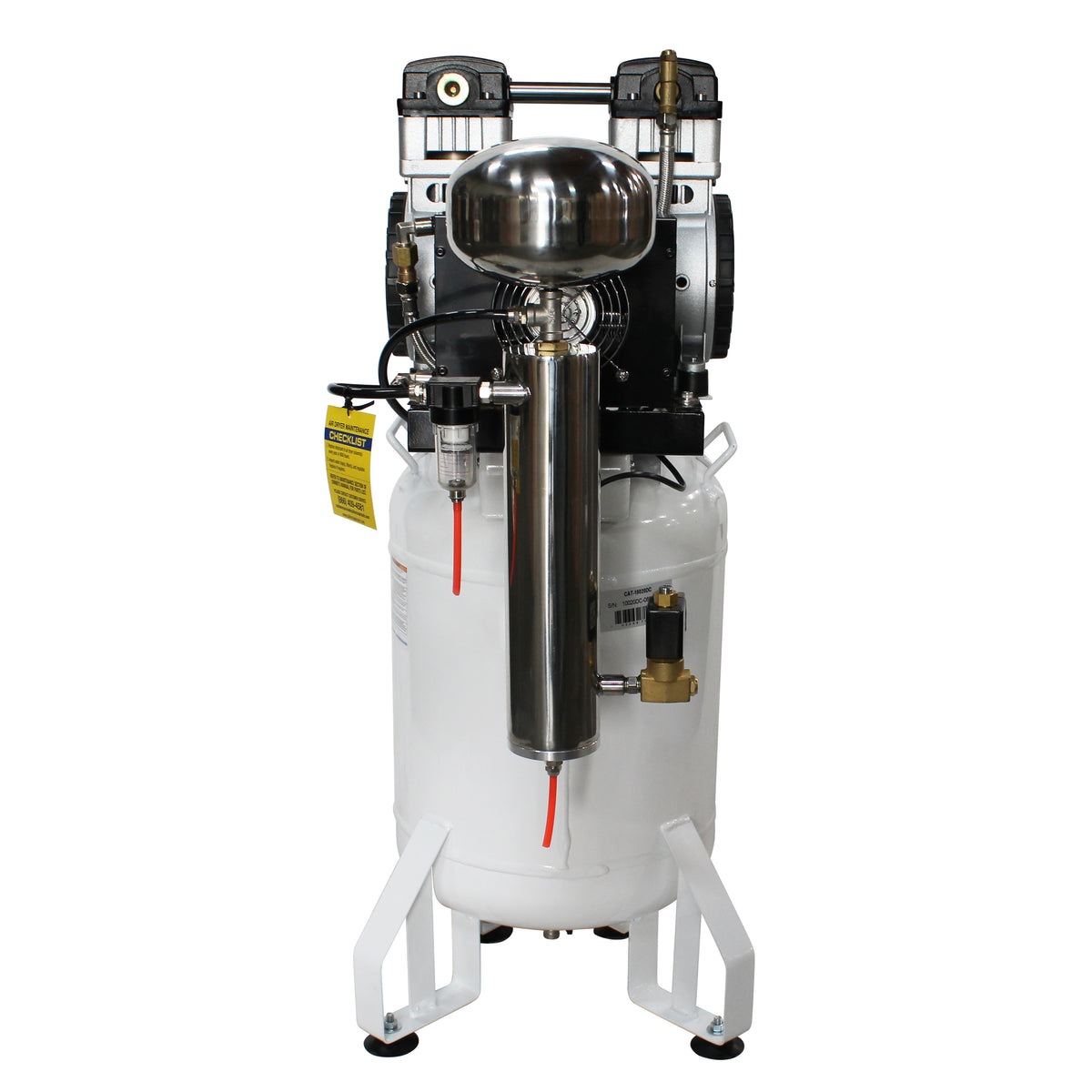 California Air Tools 10020DC Ultra Quiet & Oil-Free 2.0 Hp,10.0 Gal. Steel Tank Air Compressor with Air Drying System  (110V 60Hz)