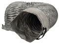 Master High Temperature 12" x 15' Gray Flexible Ducting with Cinch Straps (MHD-BX1215)