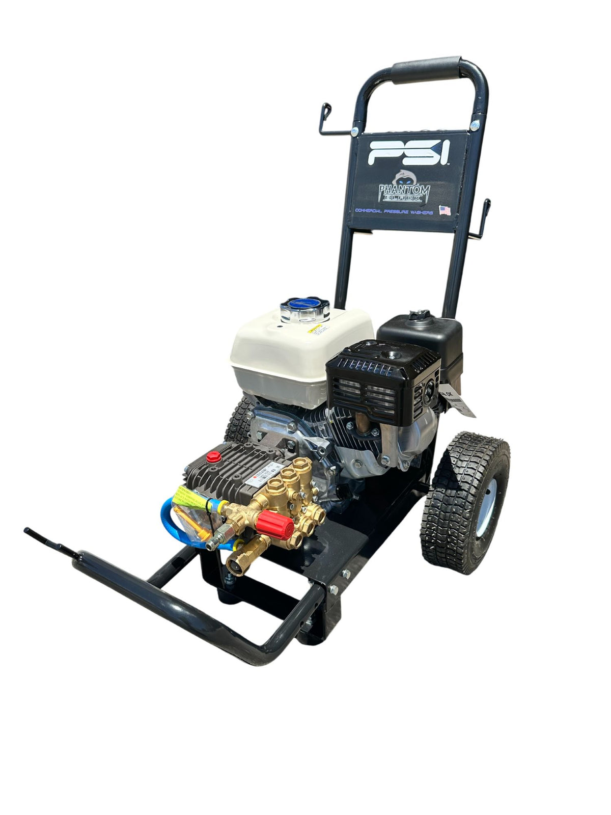 Phantom Black P-B3025HC Gas Cold-Water Pressure Washer, 2,500 PSI, 3 GPM, Honda GX200, Comet Pump