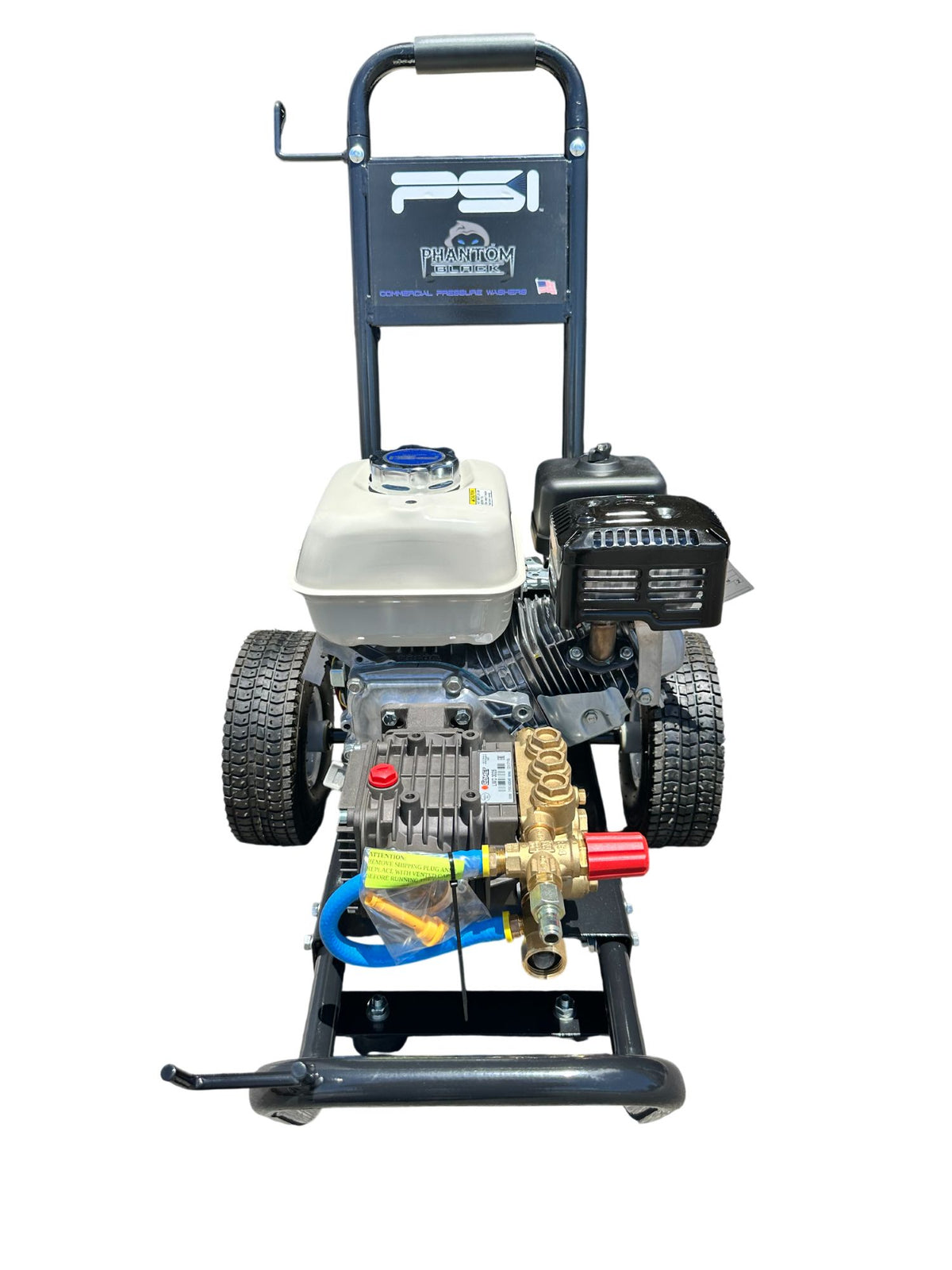 Phantom Black P-B3025HC Gas Cold-Water Pressure Washer, 2,500 PSI, 3 GPM, Honda GX200, Comet Pump