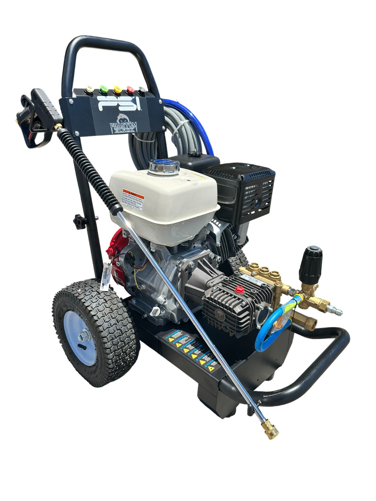 Phantom Black P-B5030HC Gas Cold-Water Pressure Washer, 3,000 PSI, 5 GPM, Honda GX390, Comet Pump