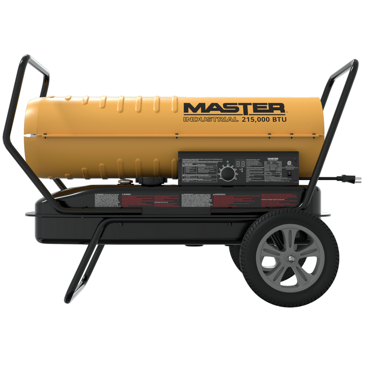 Master Industrial 215,000 BTU Kerosene Diesel Forced Air Heater with Thermostat (215TMHD-KFA)