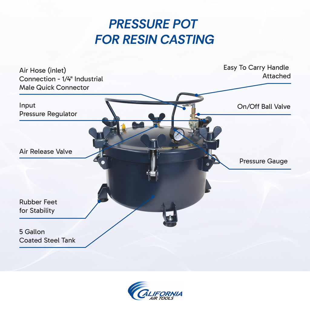 California Air Tools 1810C 10 Gallon Casting Pressure Pot