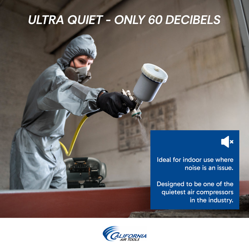 California Air Tools 4620AC Ultra Quiet  & Oil-Free  2.0 Hp, 4.0 Gal. Aluminum Twin Tank Air Compressor