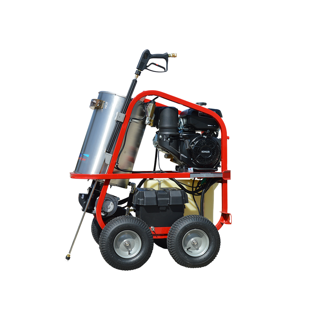 Hot2Go SH40004KH Portable Hot-Water Pressure Washer, Four-Wheel Design