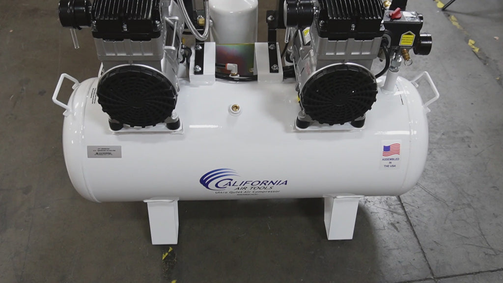 California Air Tools 20040DCADC Ultra Quiet & Oil-Free 4.0 Hp, 20.0 Gal. Steel Tank Air Compressor with Air Drying System